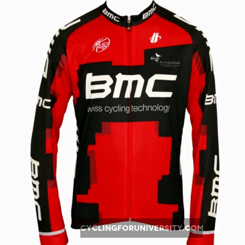 BMC RACING TEAM 2012 Hincapie Radsport-Profi-Team Winter Fleece Long sleeve cycling jersey jacket Black