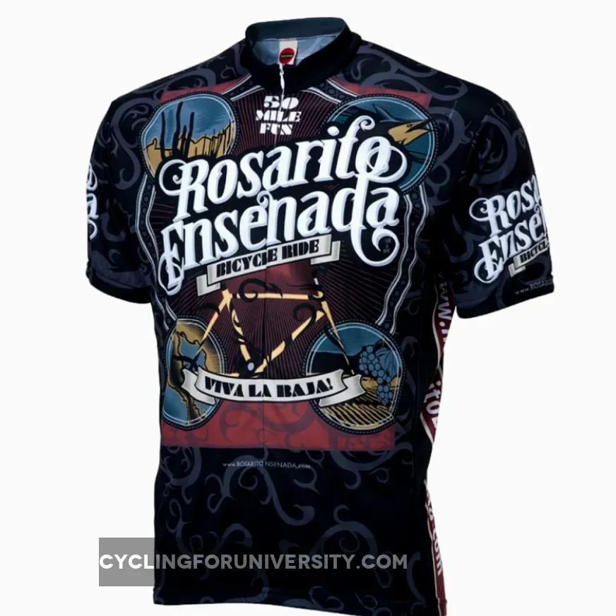 Rosarito Viva la Baja Men's Full Zip Cycling Jersey
