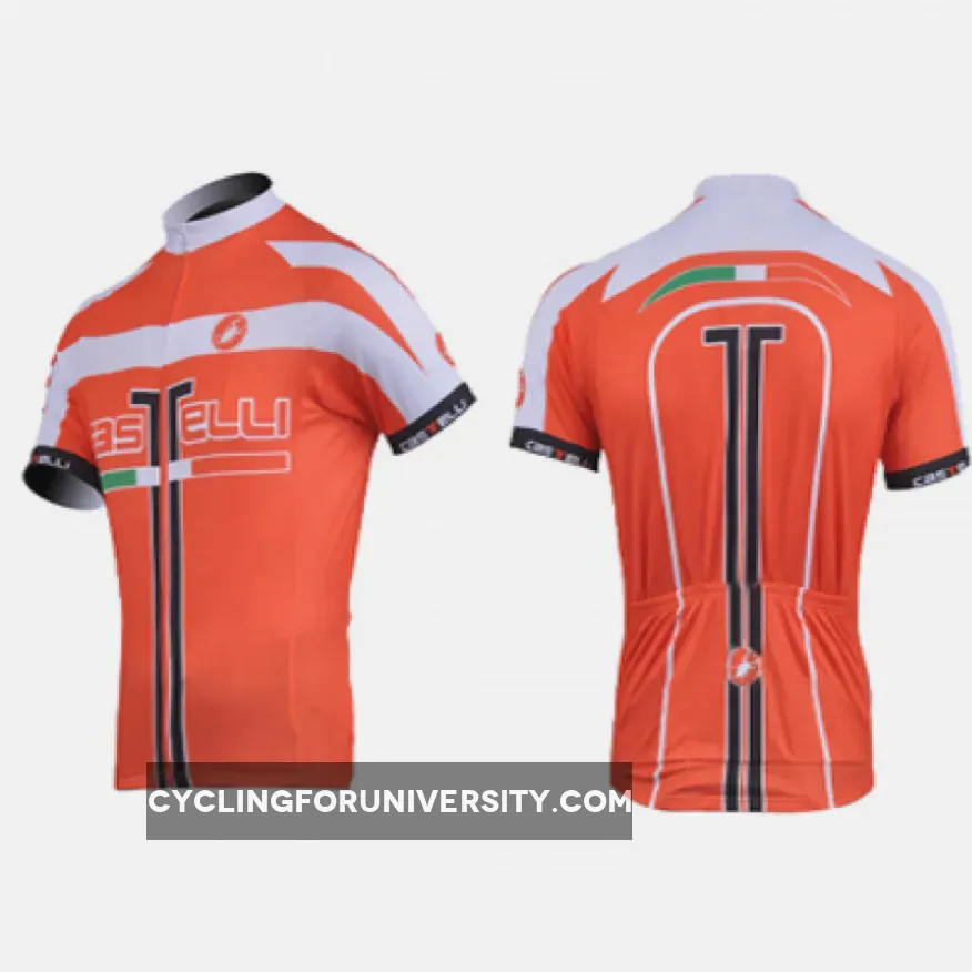 CASTELLI ORANGE Short Sleeve Jersey Restock