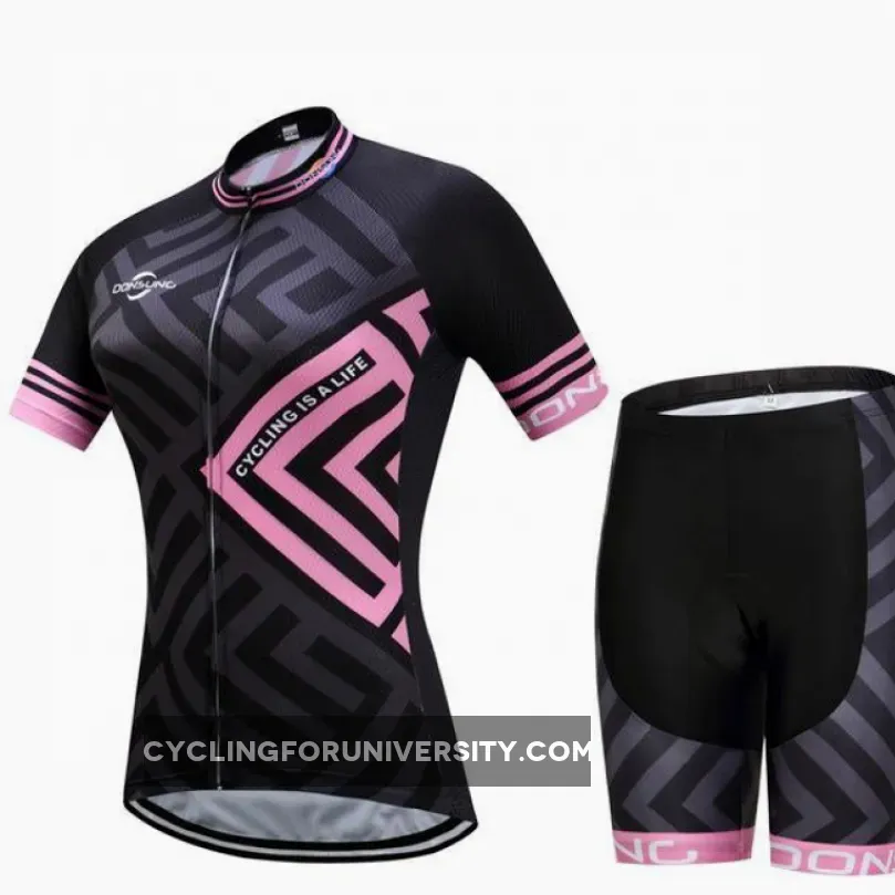 Women Pink Cycling Jersey Set Online