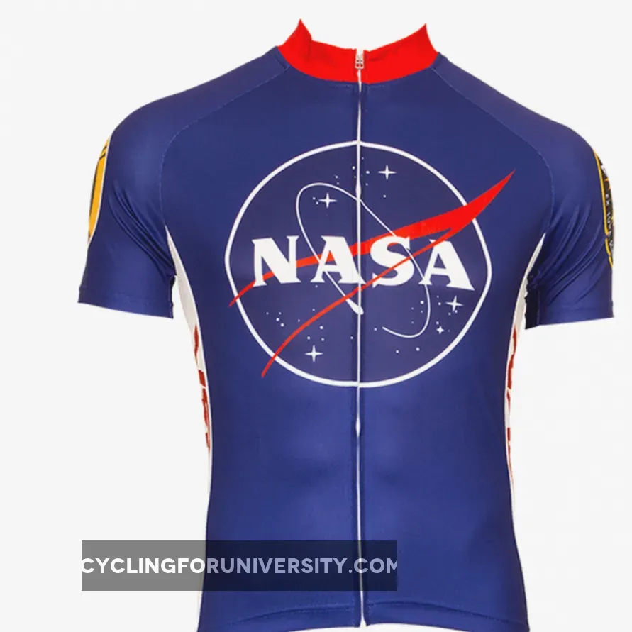Retro Men's NASA Cycling Jersey Blue Outlet