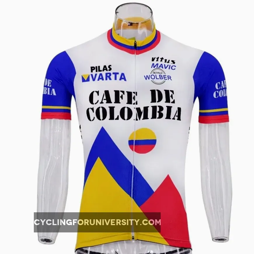 Cafe De Colombia Vintage Cycling Set 1986 For Sale