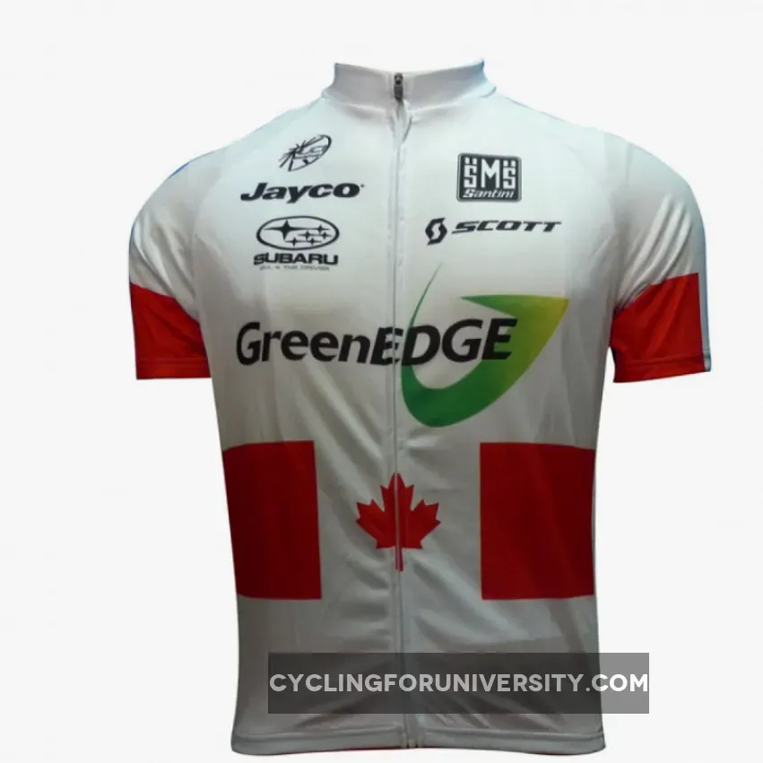 2012 Green EDGE Japan Champion Cycling Jersey Short Sleeve