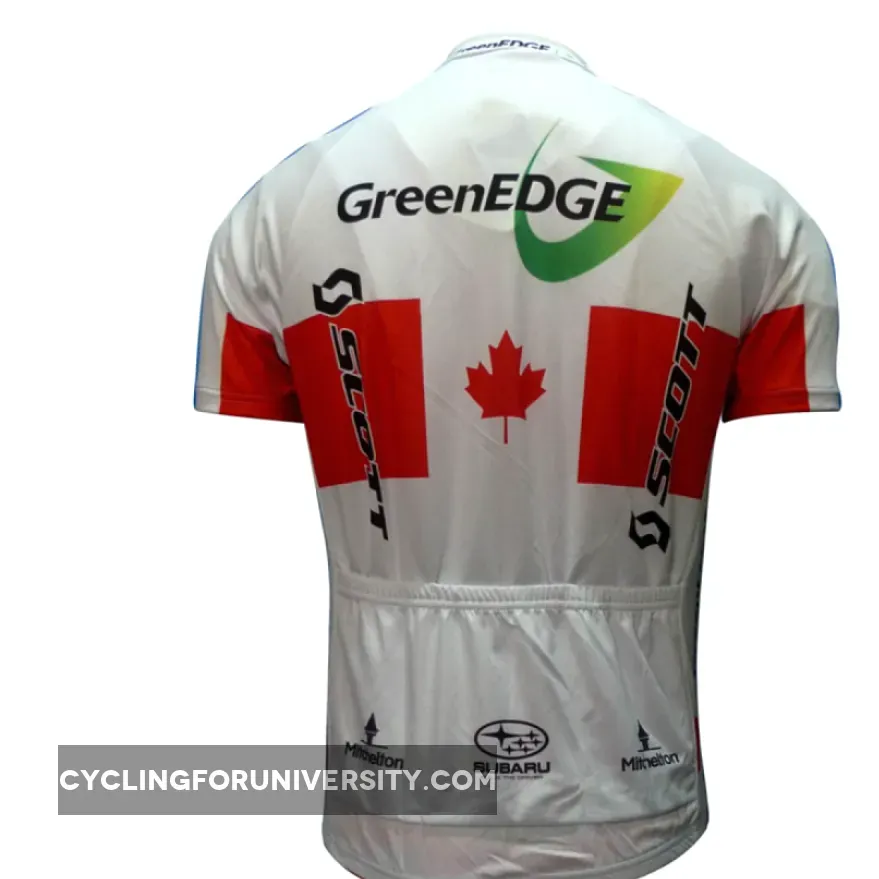 2012 Green EDGE Japan Champion Cycling Jersey Short Sleeve