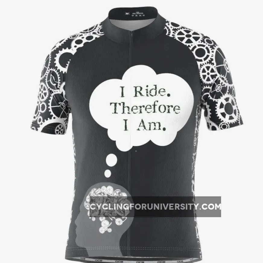 Men's I Ride Therefore I Am Short Sleeve Cycling Jersey