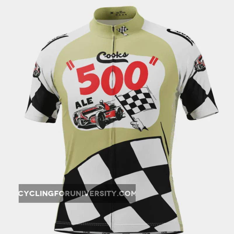 Men's Cooks 500 Ale Beer Retro Short Sleeve Cycling Jersey / Ale Jersey