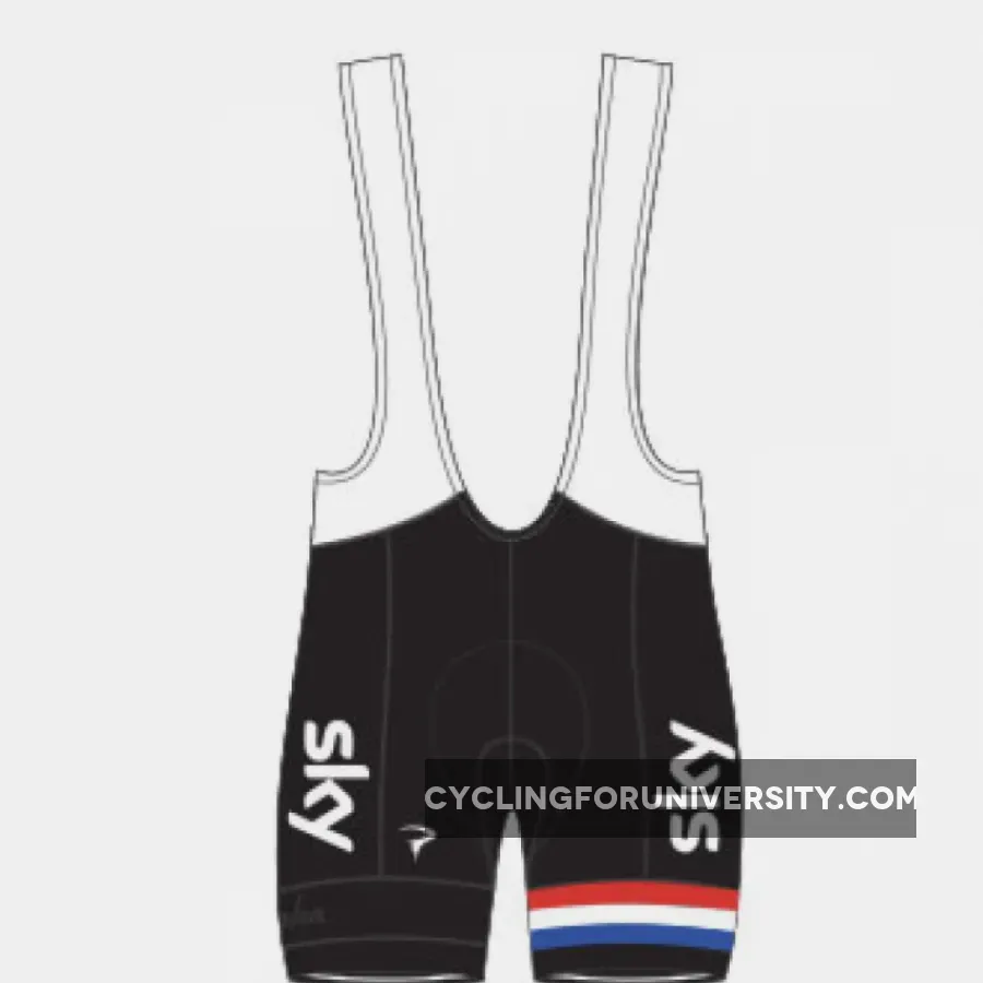 2013 Team Sky GB National Champion’s Replica Cycling Bib Shorts