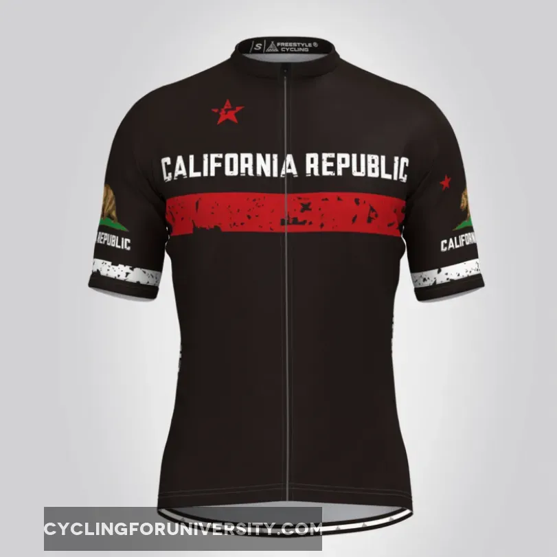 Men's Republic California Cycling Jersey - Black Online