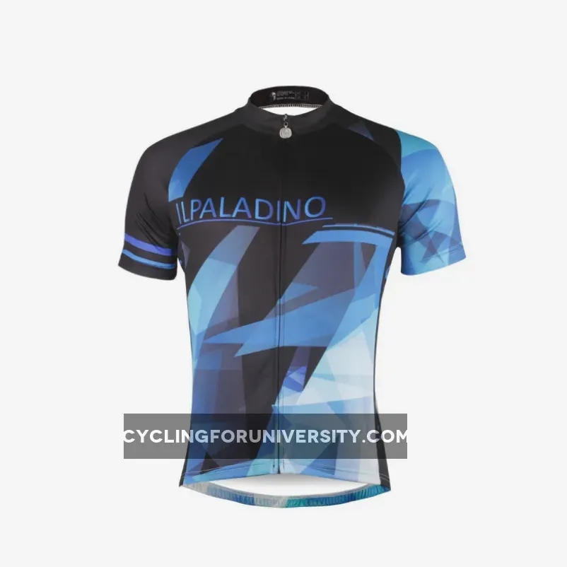 Ilpaladino Fragment Sport Breathable Black&Blue Jersey Men's Short-Sleeve Bicycling Shirts Summer Apparel Outdoor Sports Gear Quick Dry Wear NO.690