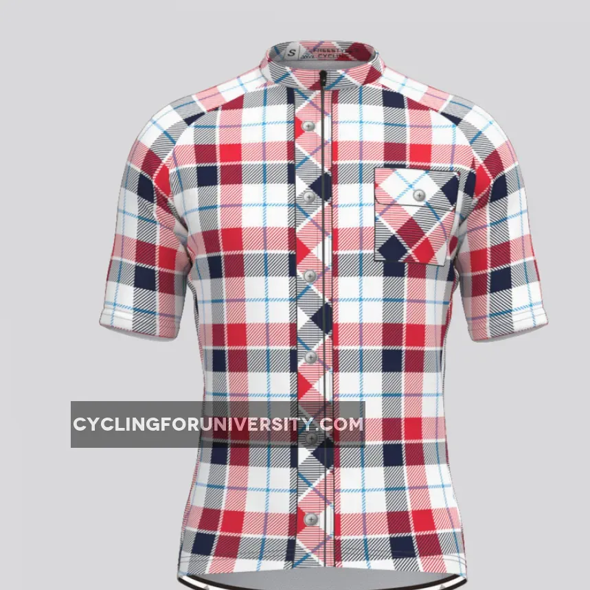 Plaid Checkered Shirt V8 Men's Cycling Kit Restock