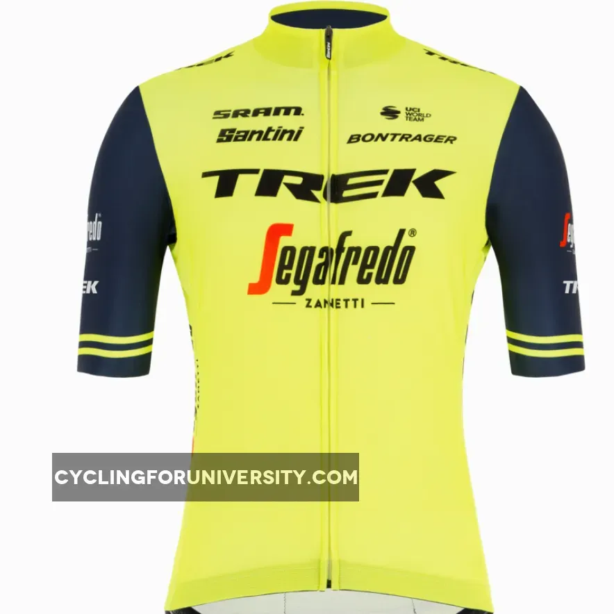 2021 Trek Segafredo Yellow Training Fluo Fan Jersey, TRE21J6