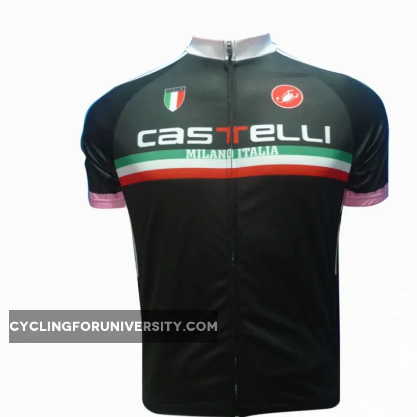 2012 CASTELLI BLACK Cycling short sleeve jersey