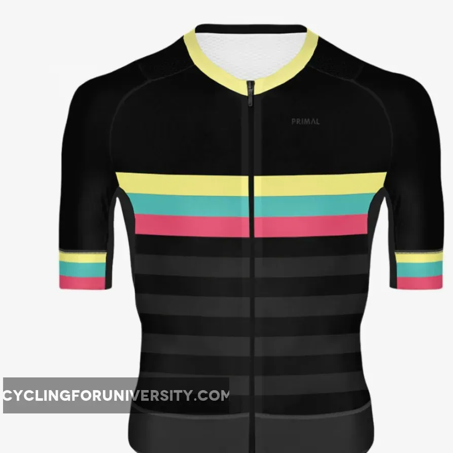 Primal Wear Striped Men’s Equinox Elite Fit Full Zip Cycling Jersey STR1J05M-2