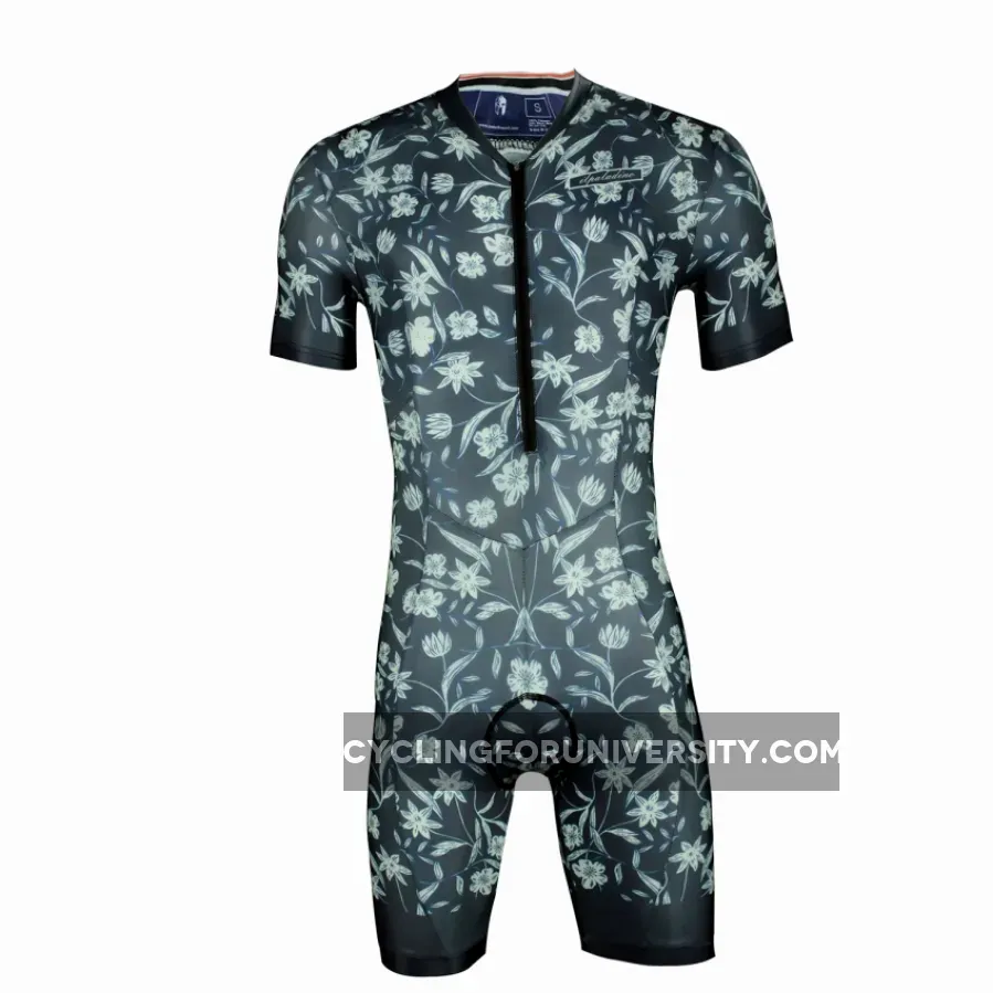 Men's short sleeve cycling jersey,men's Triathlon Suit Compression Padded Trisuit Swimming Cycling Running 1017