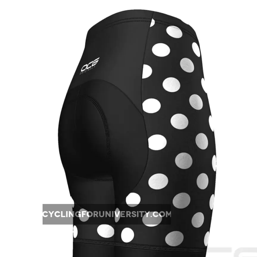 Women's Polka Dot Pro-Band Cycling Shorts #Polka Dot Biker Shorts