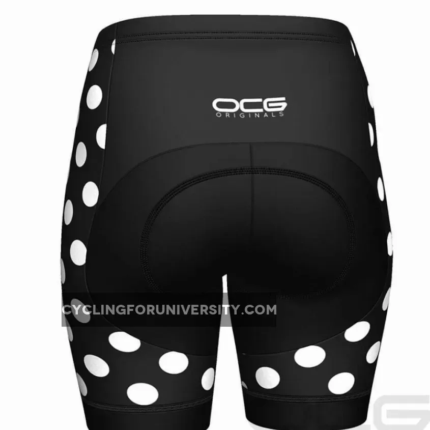 Women's Polka Dot Pro-Band Cycling Shorts #Polka Dot Biker Shorts