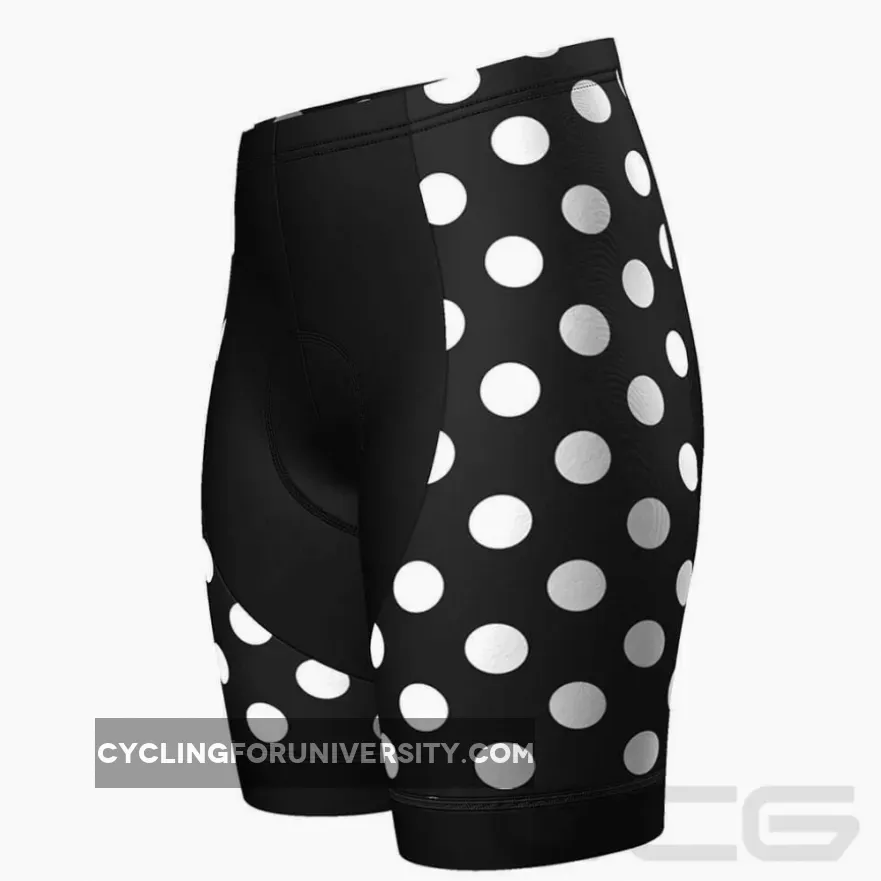 Women's Polka Dot Pro-Band Cycling Shorts #Polka Dot Biker Shorts