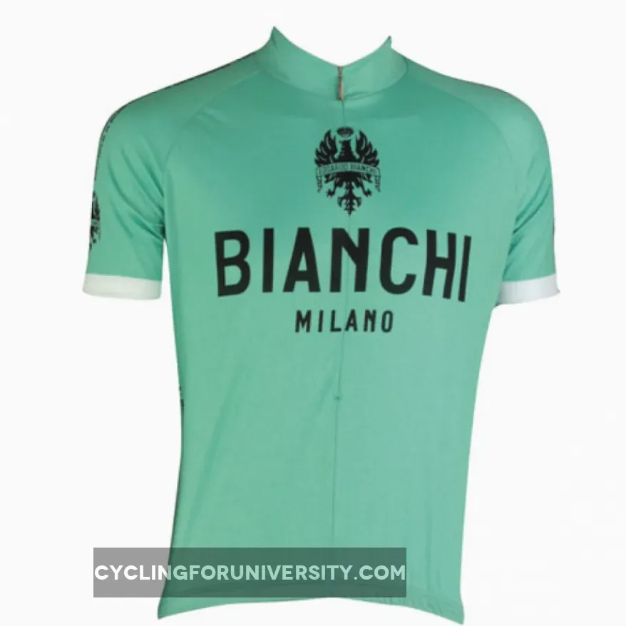 Bianchi Pride Celeste Green classic Jersey Short Sleeve