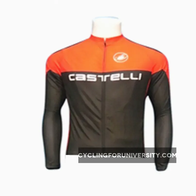 CASTELLI BLACK/ORANGE Winter Jacket To Buy