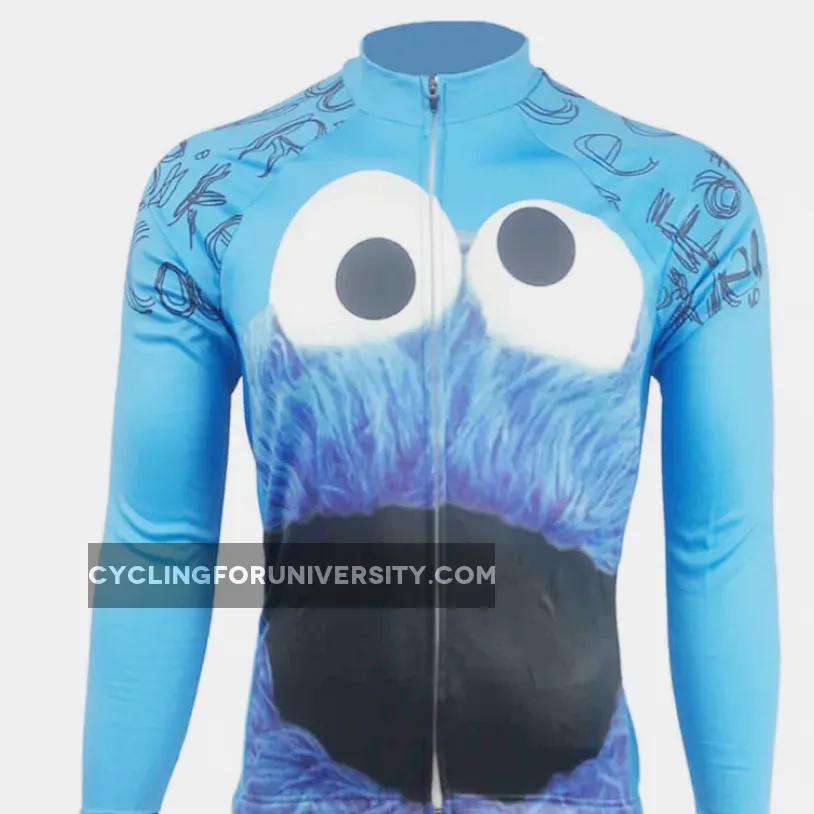 Cookie Monster Long Sleeve Cycling Jersey Brand New