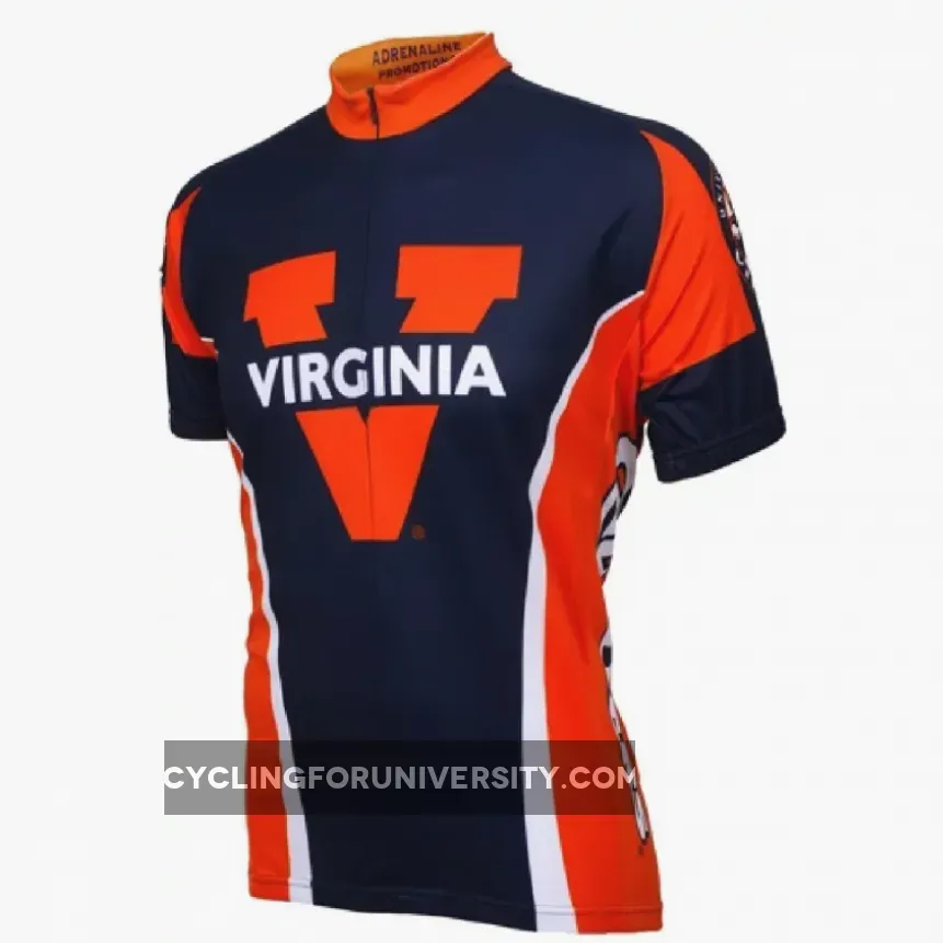 Adrenaline Promo University of Virginia Cavaliers 3/4 zip Men's Cycling Jersey