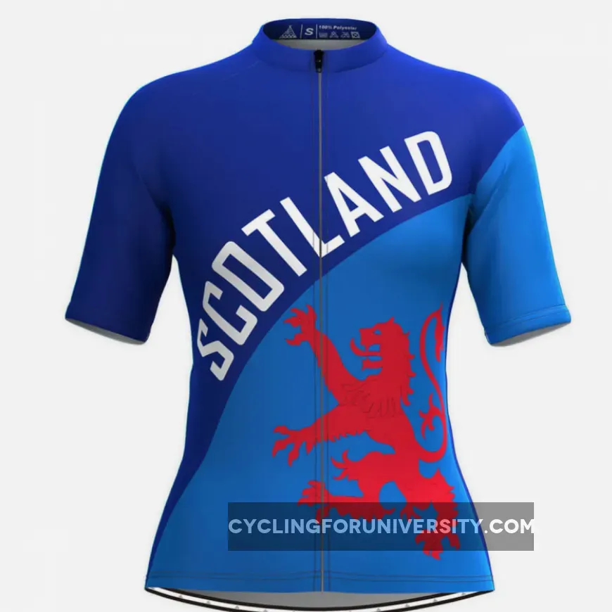 Women's Scotland Flag Cycling Jersey Red-Blue New Releases