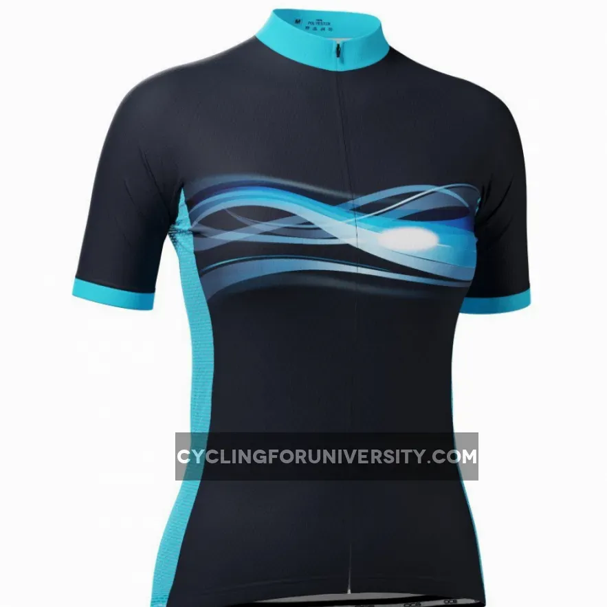 Women's Cosmos Blue Short Sleeve Cycling Jersey Brand New