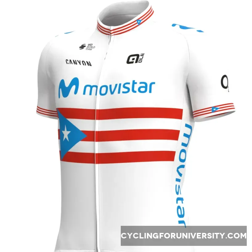 2021 Movistar Puerto Rico Champ Full Zipper Jersey, MOV21J4
