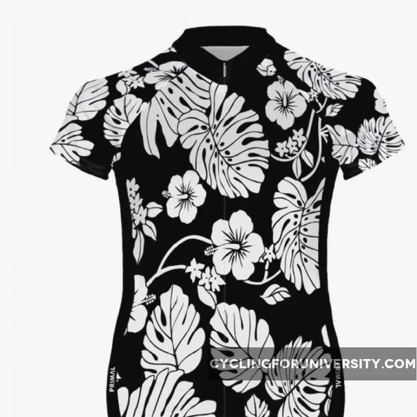 Primal Wear Hawaiian Lily Women's Sport Cut full zip short sleeve Cycling Jersey HWLJ79W-MD
