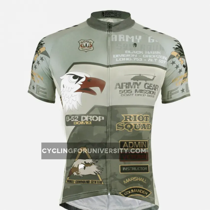 ILPALADINO ARMY GEAR ADMIN VETERAN Men's Outdoor Sports Wear Short-sleeve Cycling Jersey For Summer Breathable Spring Autumn Exercise Bicycling Pro Cycle Clothing Racing Apparel Outdoor Sports Leisure Biking Shirts NO.536