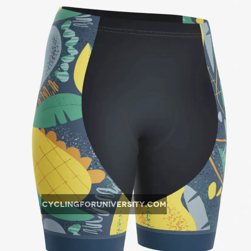 Women's Mango Fruit Indulgence Gel Padded Cycling Shorts / Mango Womens Size Chart