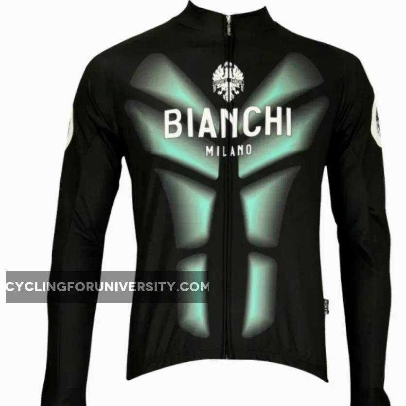 Bianchi Milano Long Sleeves Jersey MALTA Black Outlet