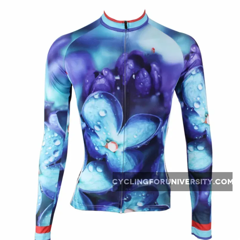 ILPALADINO Women's Long-Sleeves Cycling Jersey Apparel Outdoor Sports Leisure Biking Shirt No.500