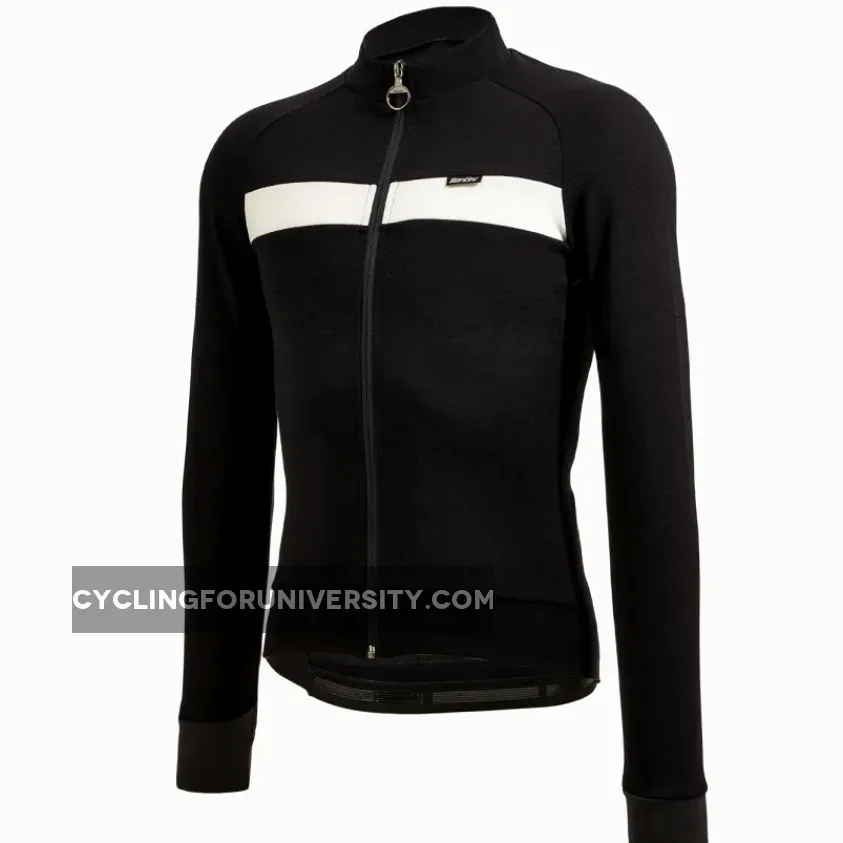 Santini Adapt Wool Long Sleeve Jersey - Black Online