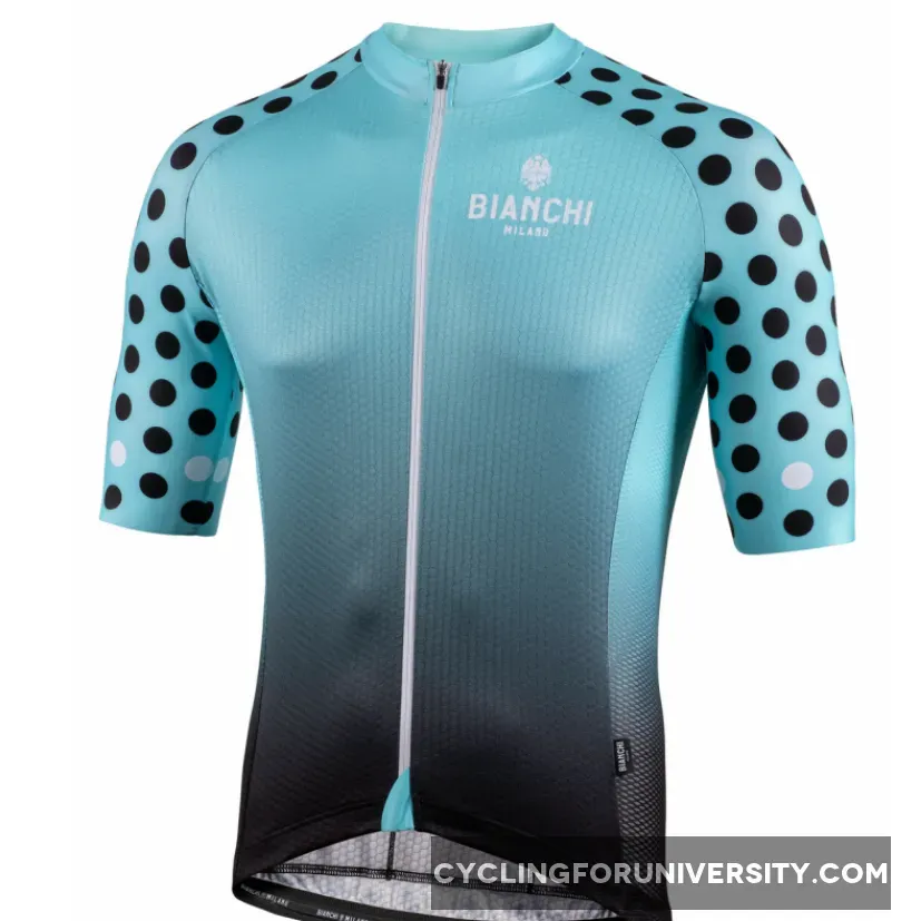Bianchi Milano Cedrino Black Green Jersey,