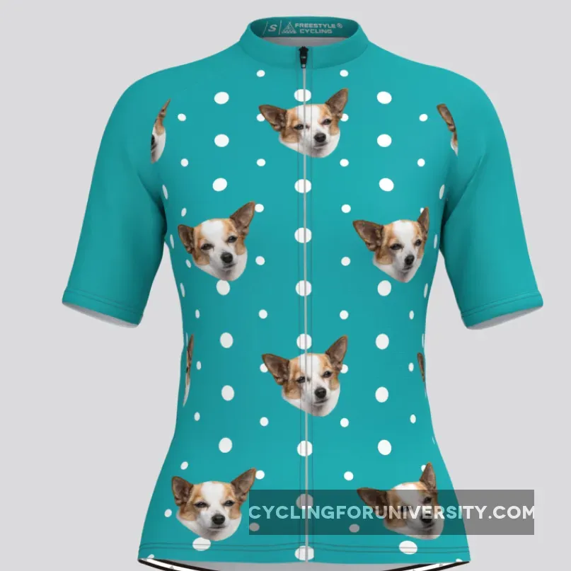 Custom Pup Face V3 Women's Jersey Outlet