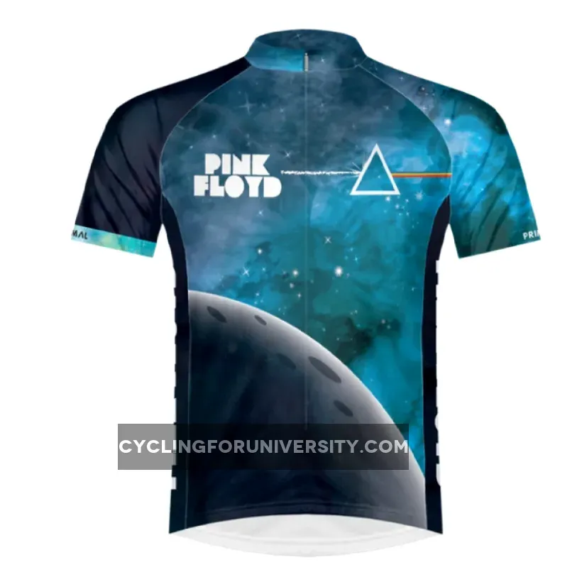 Primal Wear Pink Floyd Great Prism in the Sky Men's Full Zip Sport Cut Cycling Jersey #Light Of The Great Prism
