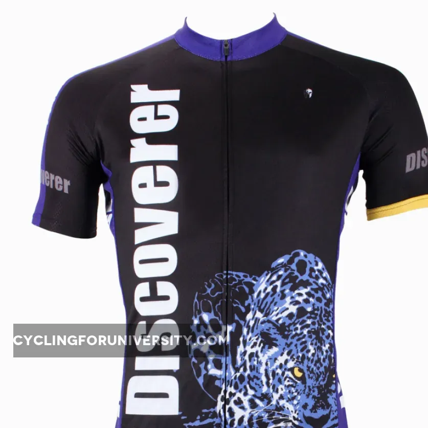 Leopard Panther Skulking Deer Nature Prey Hunter Short-sleeve Cycling Suit/Jersey T-shirt Summer NO.306