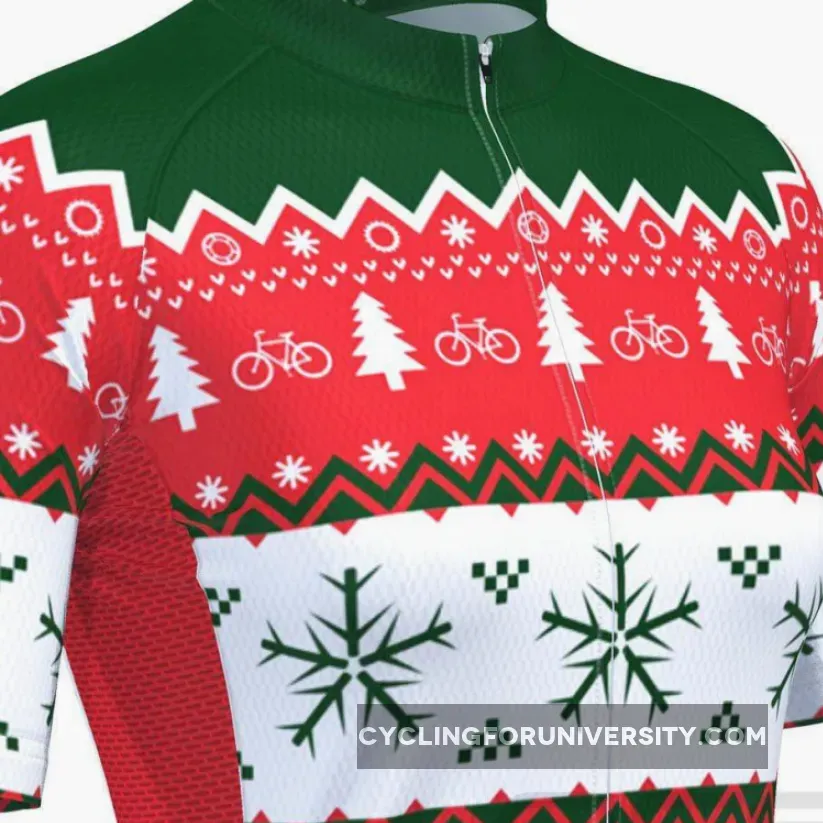 Women's Ugly Christmas Sweater Short Sleeve Cycling Jersey / Ugly Jersey