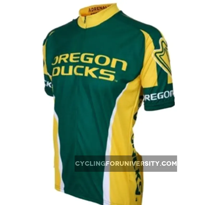 UO University of Oregon Ducks Cycling Short Sleeve Jersey