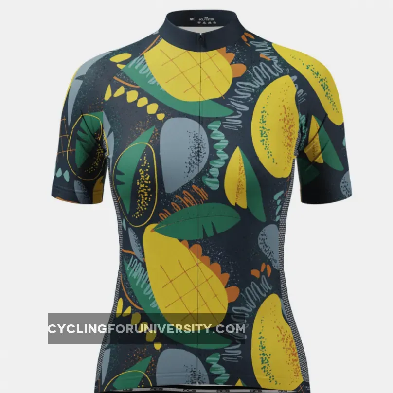 Women's Mango Fruit Indulgence Short Sleeve Cycling Jersey