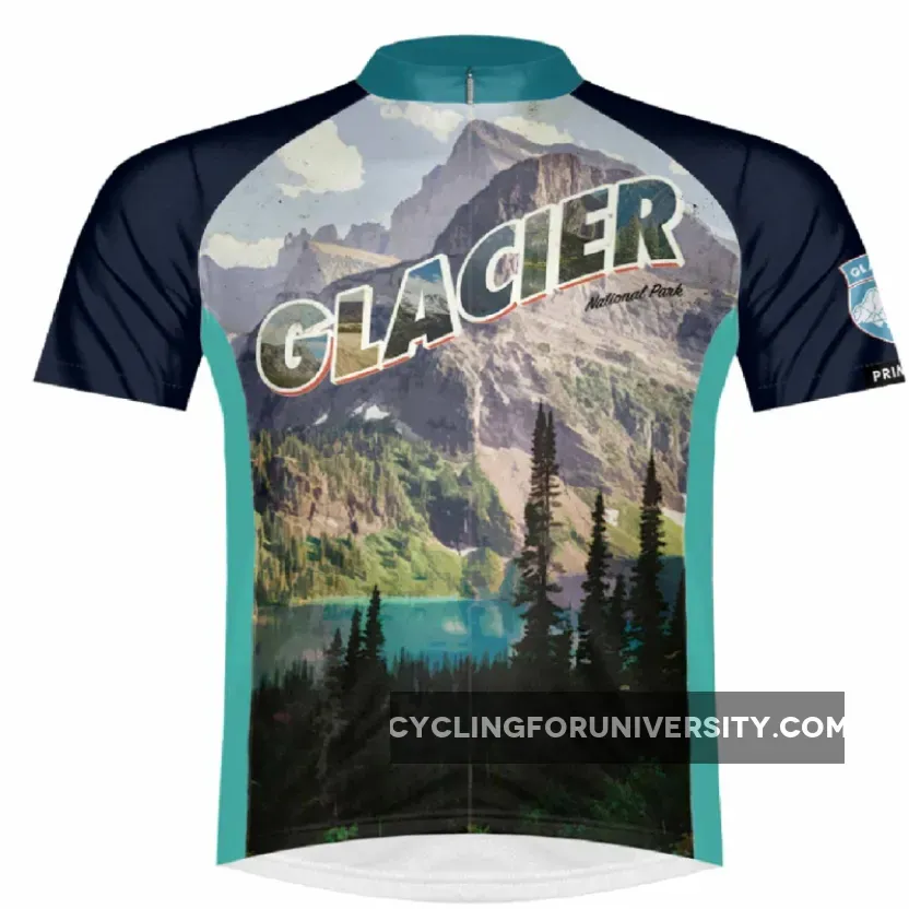 Primal Wear 2021 Glacier National Park Full Zip Sport Cycling Jersey #Cycling Glacier National Park