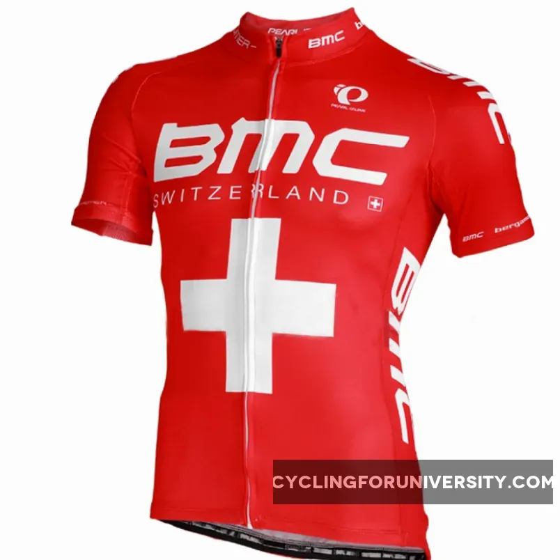 2013 BMC RACING TEAM Short Sleeve Jersey Swiss Champion Proline