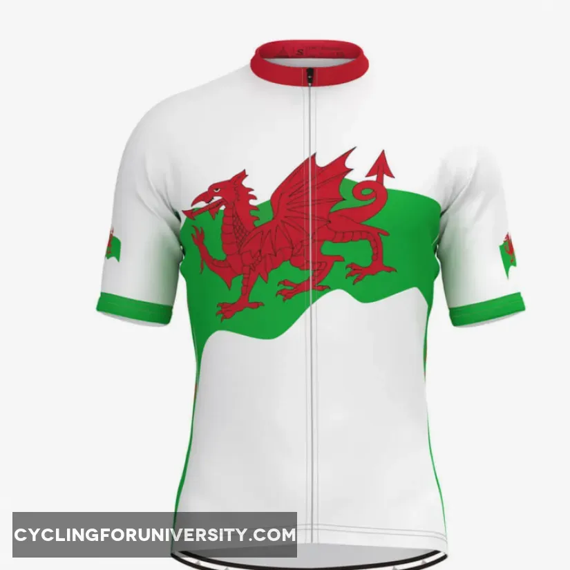 Wales Flag Men's Cycling Jersey V5 Brand New