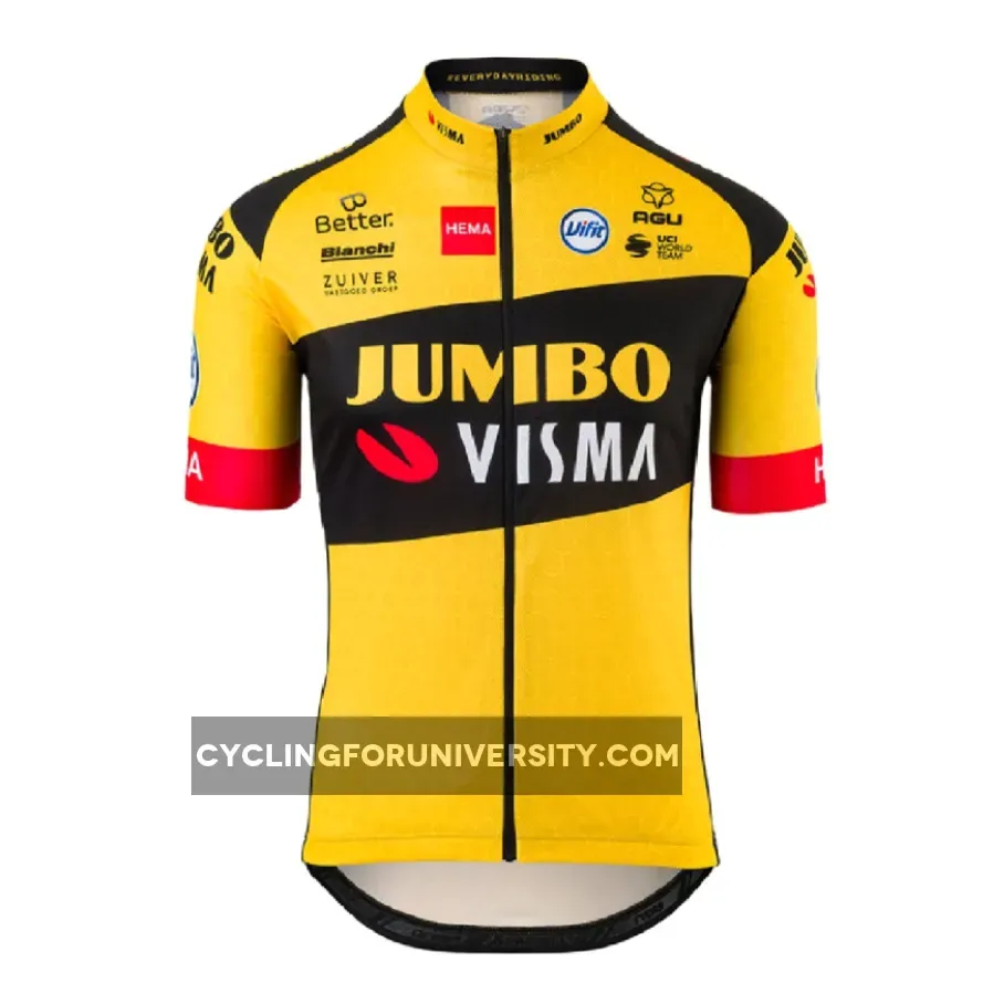 AGU Team Jumbo-Visma 2020 Cycling Jersey Short Sleeve JJV-04-M