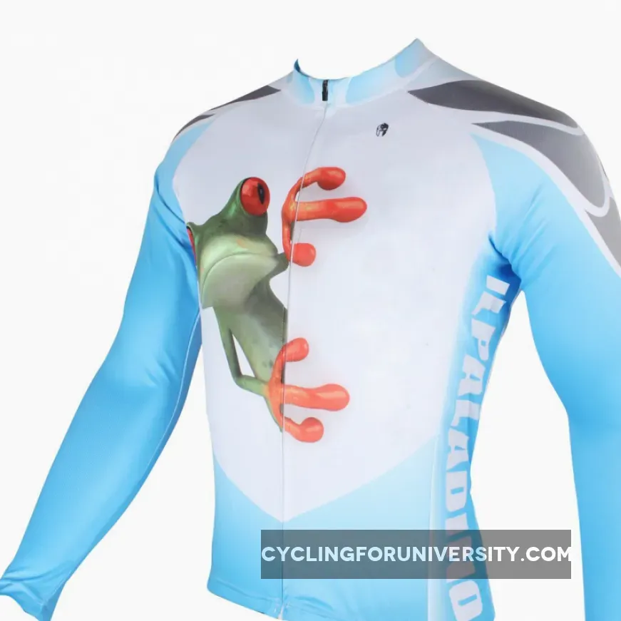 ILPALADINO Men's Long Sleeves Cycling Jersey Winter Exercise Bicycling Pro Cycle Clothing Racing Apparel Outdoor Sports Leisure Biking Shirts (Velvet) NO.156