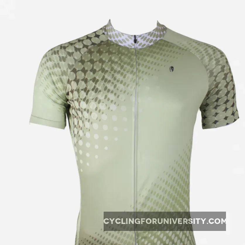 Ilpaladino Green Cool Men's Breathable Quick Dry Short-Sleeve Cycling Jersey Bicycling Shirts Summer Sport Upper Wear NO.291