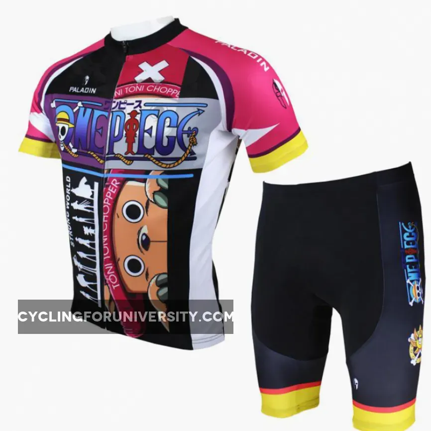 ONE PIECE Series Sea Kings Anime Manga Pirates Tony Tony Chopper Men's Cycling Suit/Jersey Team Kit Jacket T-shirt Summer Spring Autumn Clothes Sportswear Cartoon Blue-nosed Reindeer NO.071