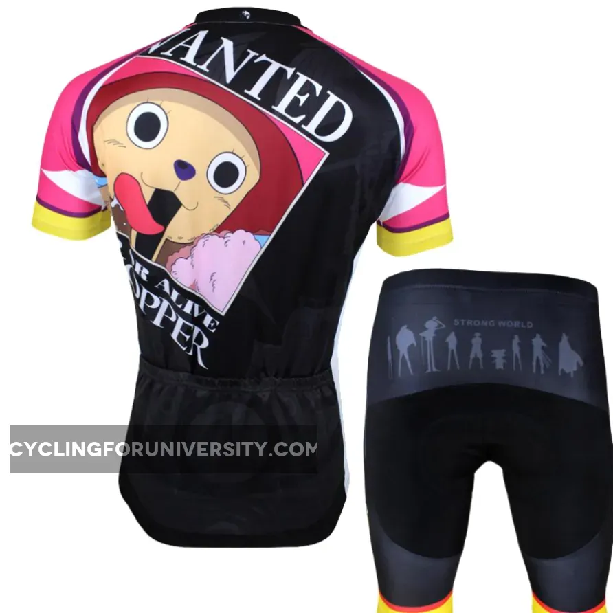 ONE PIECE Series Sea Kings Anime Manga Pirates Tony Tony Chopper Men's Cycling Suit/Jersey Team Kit Jacket T-shirt Summer Spring Autumn Clothes Sportswear Cartoon Blue-nosed Reindeer NO.071