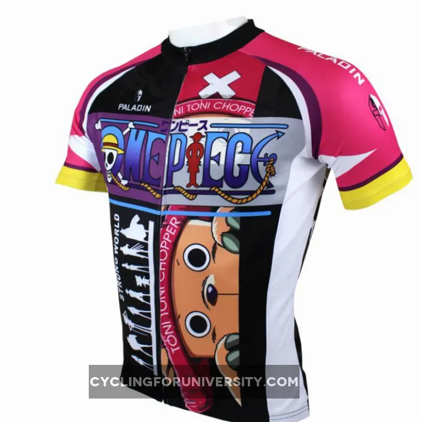 ONE PIECE Series Sea Kings Anime Manga Pirates Tony Tony Chopper Men's Cycling Suit/Jersey Team Kit Jacket T-shirt Summer Spring Autumn Clothes Sportswear Cartoon Blue-nosed Reindeer NO.071